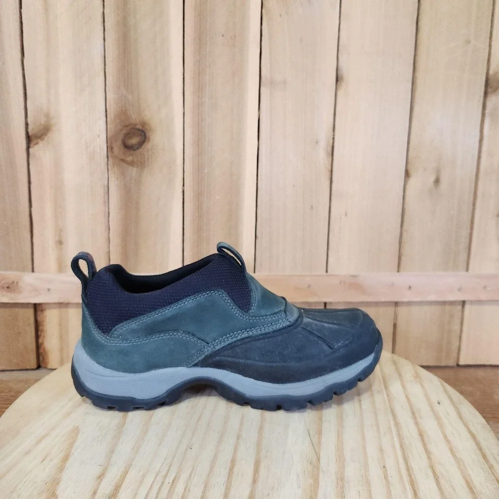 L.L. Bean Storm Chaser Shoes Womens 6.5 Green Suede Winter Snow Outdoor